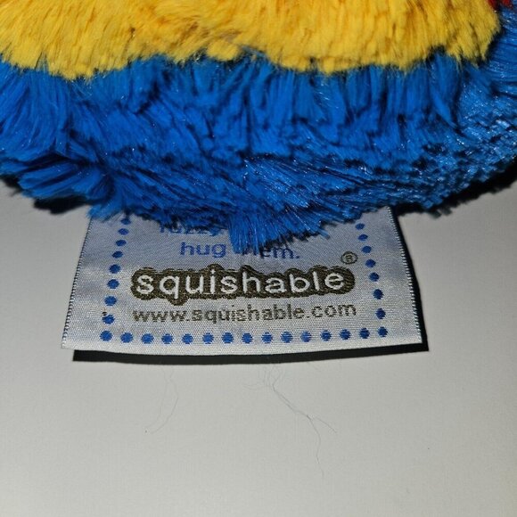 Squishable Chrome Plush 7" Soft Lovey Pillow Blue Yellow Green Red w/TAG - Picture 7 of 8